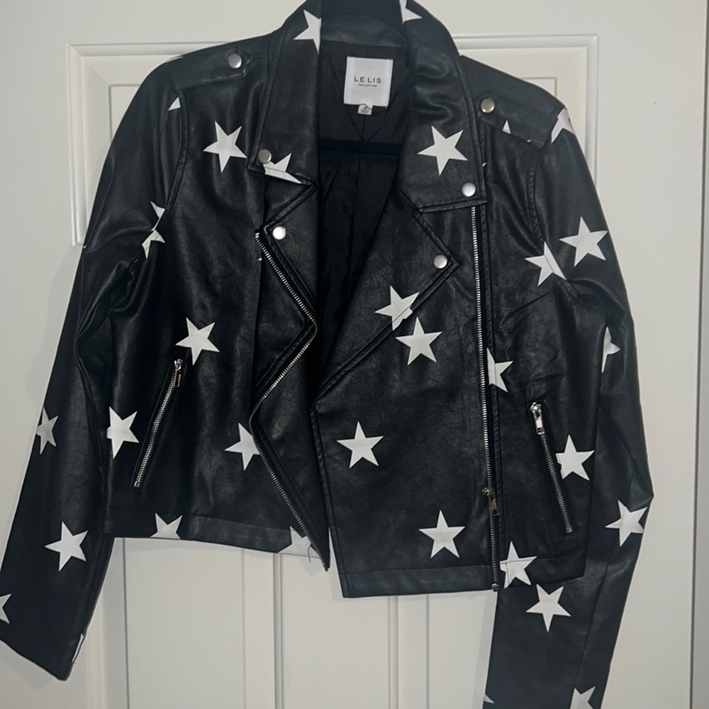 Star leather jacket